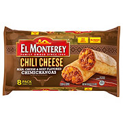 El Monterey Beef & Bean Chimichangas, 32 oz, 8 Count (Frozen)