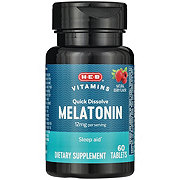 H-E-B Vitamins Quick Dissolve Melatonin Tablets - 12 mg