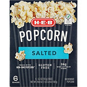 H-E-B Microwave Popcorn - Salted