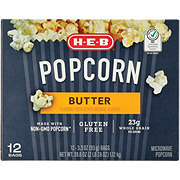 H-E-B Microwave Popcorn - Butter