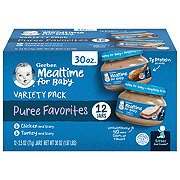 Gerber Mealtime for Baby Puree Favorites - Variety Pack