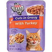 H-E-B Texas Pets Cuts in Gravy Wet Cat Food Pouch – Turkey