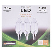 Green Watt B10 25-Watt Clear E12 LED Light Bulbs - Soft White