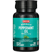 H-E-B Herbals Peppermint Oil Softgels - 50 mg