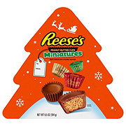 Reese's Peanut Butter Cups Miniatures Christmas Tree Gift Box