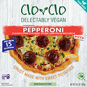 Clo-Clo Vegan Frozen Pizza - Spicy Meatless Pepperoni