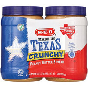 H-E-B Made in Texas Crunchy Peanut Butter – Texas-Size Pack Twin Pack