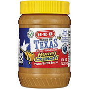 H-E-B Made in Texas Crunchy Peanut Butter Spread with Honey