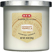 H-E-B Flavor Favorites Creamy Creations Homemade Vanilla Scented Candle