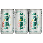 H-E-B Zero Sugar Twist Lemon Lime Soda 6 pk Mini Cans