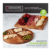 Denmark Tools for Cooks Magnetic Acacia Wood Serving Board Set