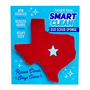 Bright Box Smart Clean Texas Duo Scrub Sponge - Red