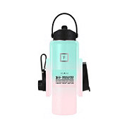 Iron Flask Wide Mouth Water Bottle with 3 Lids - Bubble Gum