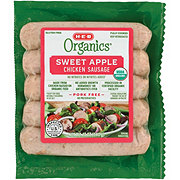 H-E-B Organics Chicken Sausage Links - Sweet Apple