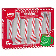 Amos Peppermint Holiday Candy Cane Spoons