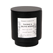 Foundry Candle Co. Thyme & Olive Wood Scented Dual Wick Candle