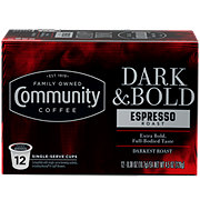 Community Coffee Dark & Bold Espresso Roast Single Serve Coffee K Cups