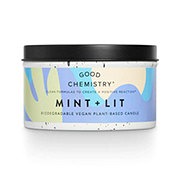 Good Chemistry Mint & Lit Scented Vegan Plant-Based Tin Candle
