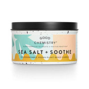 Good Chemistry Sea Salt & Soothe Scented Vegan Plant-Based Tin Candle