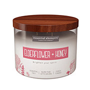 Essential Elements Elderflower & Honey Scented 3-Wick Candle