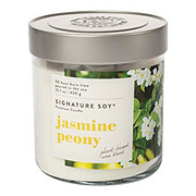 Signature Soy Jasmine Peony Scented Candle
