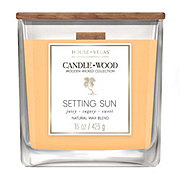 House of Velas Setting Sun Scented Wooden Wick Candle
