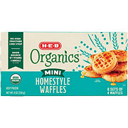 H-E-B Oragnics Mini Frozen Waffles - Homestyle