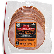 H-E-B Applewood Smoked Uncured Ham Slices