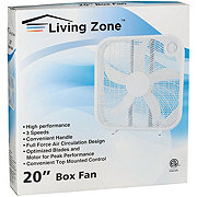 Living Zone Box Fan - White