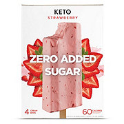 Keto Pint Zero Added Sugar Strawberry Cream Bars