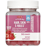 H-E-B Vitamins Zero Sugar Hair Skin & Nail Biotin Gummies