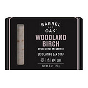 Barrel and Oak Woodland Birch Exfoliating Bar Soap - Spiced Citrus and Leather