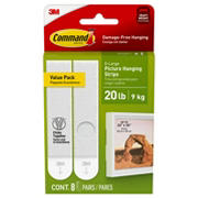 Command X-Large Picture Hanging Strips - White