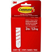 Command Medium Replacement Strips - White