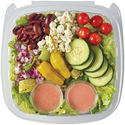 Meal Simple by H-E-B Greek Family-Size Salad & Red Wine Vinaigrette