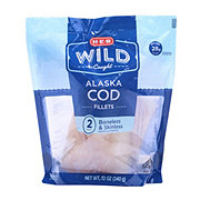 H-E-B Wild Caught Frozen Alaska Cod Fillets