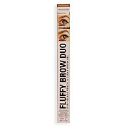 Makeup Revolution Fluffy Brow Duo Pencil - Medium Brown