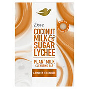 Dove Plant Milk Cleansing Bar Soap - Coconut Milk & Sugar Lychee