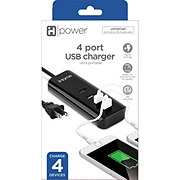 iHome 4-Port USB Charger - Black
