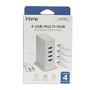 iHome 4-Port USB Power Station - White