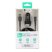 iHome USB-C Cable with Car Charger - Black