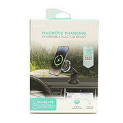 iHome Magnetic Charging Extendable Dash Car Mount - Black