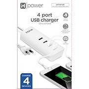 iHome 4-Port USB Charger - White