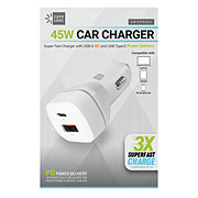 Case Logic 45-Watt Dual Port Car Charger - White