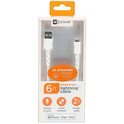 iHome Lighting to USB-A Charging Cable - White