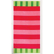 Destination Holiday Stripe Beach Towel - Pink