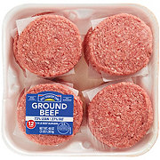 H-E-B Ground Beef Sirloin 1/3 Lb Burger Patties, 90% Lean - Value Pack ...