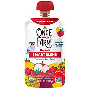 Once Upon a Farm Organic Smart Blend Pouch - Pine-Apple Berry Punch