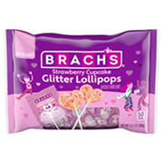 Brach's Strawberry Cupcake Glitter Lollipops Valentine's Exchange Candy