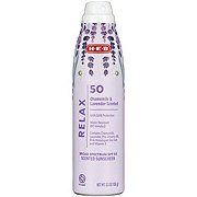 H-E-B Relax Chamomile & Lavender Scented Oxybenzone Free Sunscreen Spray – SPF 50